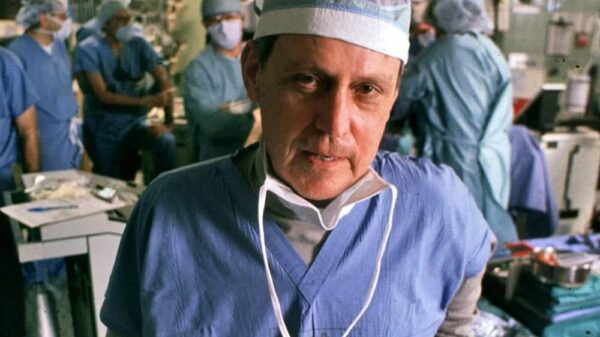 Dr. Thomas Starzl inside the operating room